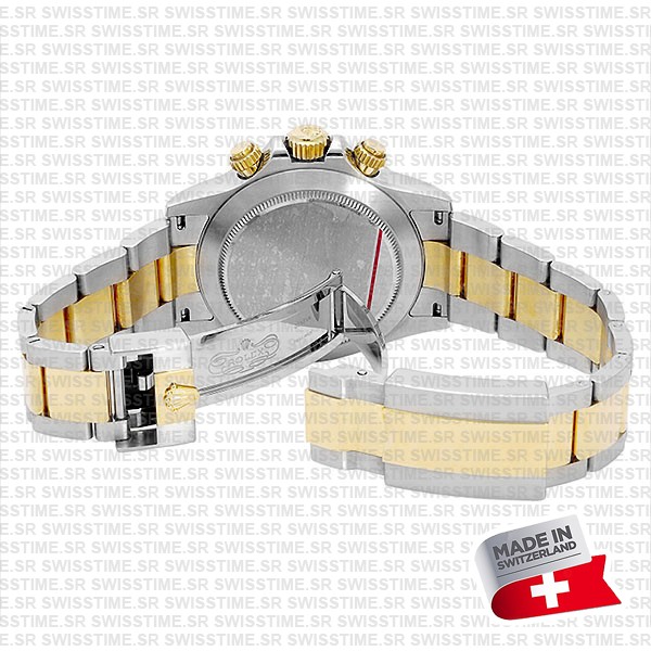 Rolex Cosmograph Daytona Two-tone 18k Yellow Gold/904l Steel White Mop Diamond Dial 40mm 116503 Swiss Replica Super Clone Watch