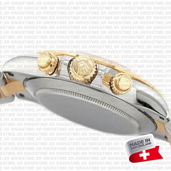 Rolex Cosmograph Daytona Two-tone 18k Yellow Gold/904l Steel White Mop Diamond Dial 40mm 116503 Swiss Replica Super Clone Watch