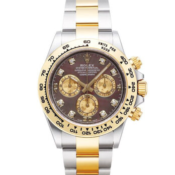 Rolex Cosmograph Daytona Two-tone 18k Yellow Gold/904l Steel Tahitian Mop Diamond Dial 40mm 116503 Swiss Replica Super Clone Watch