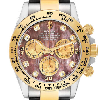 Rolex Cosmograph Daytona Two-tone 18k Yellow Gold/904l Steel Tahitian Mop Diamond Dial 40mm 116503 Swiss Replica Super Clone Watch
