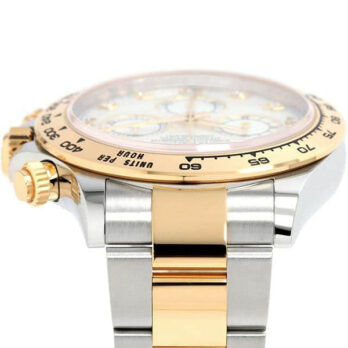 Rolex Cosmograph Daytona Two-tone 18k Yellow Gold/904l Steel White Mop Diamond Dial 40mm 116503 Swiss Replica Super Clone Watch