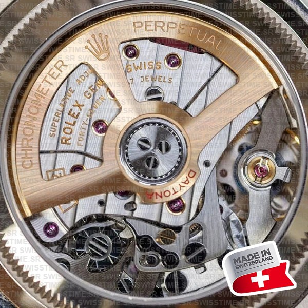 Rolex Cosmograph Daytona Le Mans 18k White Gold Panda Black Dial 40mm Ref:126529ln Cal.4132 Swiss Replica Super Clone New 2024 Model