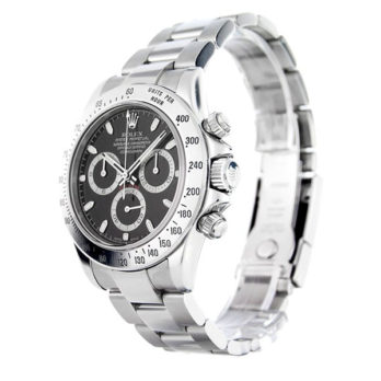 Rolex Daytona Black Dial 904l Steel Ref:116620 Swiss Replica