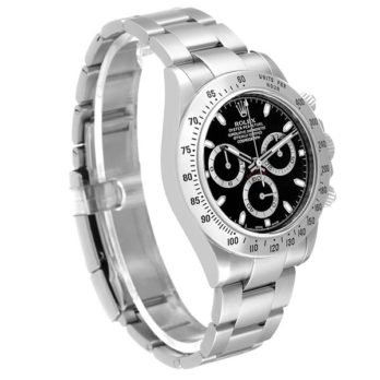 Rolex Daytona Black Dial 904l Steel Ref:116620 Swiss Replica