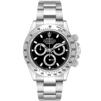 Rolex Daytona Black Dial 904l Steel Ref:116620 Swiss Replica