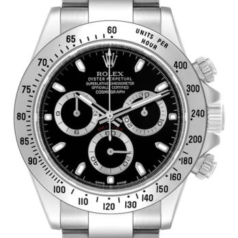 Rolex Daytona Black Dial 904l Steel Ref:116620 Swiss Replica