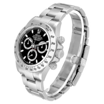 Rolex Daytona Black Dial 904l Steel Ref:116620 Swiss Replica