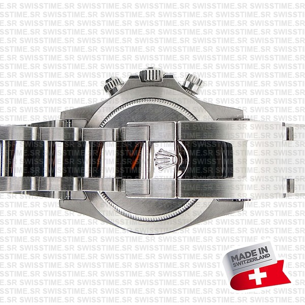 Rolex Daytona Black Dial 904l Steel Ref:116620 Swiss Replica