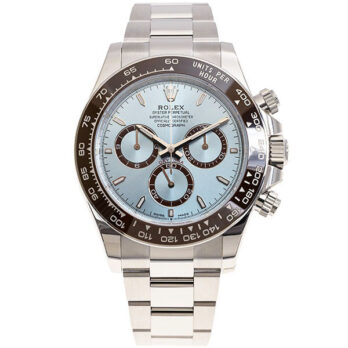 Rolex Cosmograph Daytona Platinum Ref.126506 Ice Blue Dial Stick Markers 40mm Cal.4131 Swiss Replica Super Clone New 2024 Model