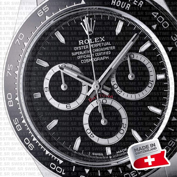 Rolex Cosmograph Daytona 904l Steel Ceramic Black Dial 40mm Ref:126500ln Cal.4131 Swiss Replica Super Clone New 2024 Model