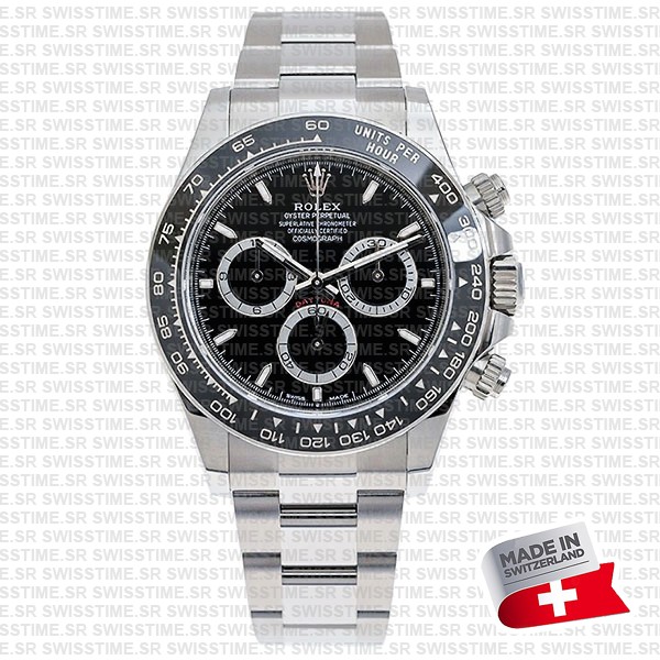 Rolex Cosmograph Daytona 904l Steel Ceramic Black Dial 40mm Ref:126500ln Cal.4131 Swiss Replica Super Clone New 2024 Model