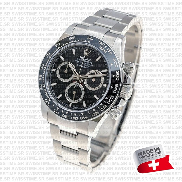 Rolex Cosmograph Daytona 904l Steel Ceramic Black Dial 40mm Ref:126500ln Cal.4131 Swiss Replica Super Clone New 2024 Model