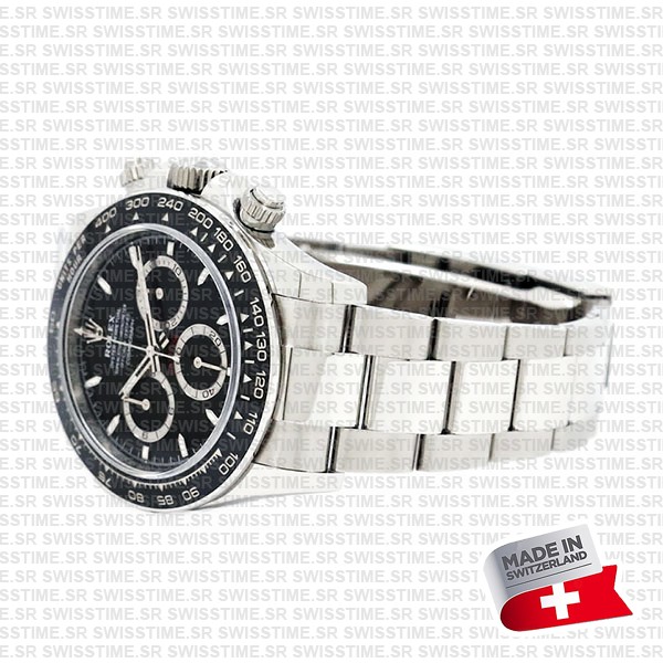 Rolex Cosmograph Daytona 904l Steel Ceramic Black Dial 40mm Ref:126500ln Cal.4131 Swiss Replica Super Clone New 2024 Model