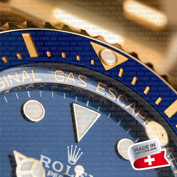 Rolex Deepsea Gold Blue Dial Ceramic Bezel 18k Yellow Gold Wrap 904l Steel 44mm 136668lb Swiss Made Replica Super Clone