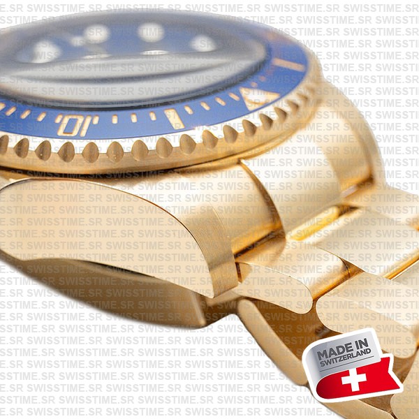Rolex Deepsea Gold Blue Dial Ceramic Bezel 18k Yellow Gold Wrap 904l Steel 44mm 136668lb Swiss Made Replica Super Clone