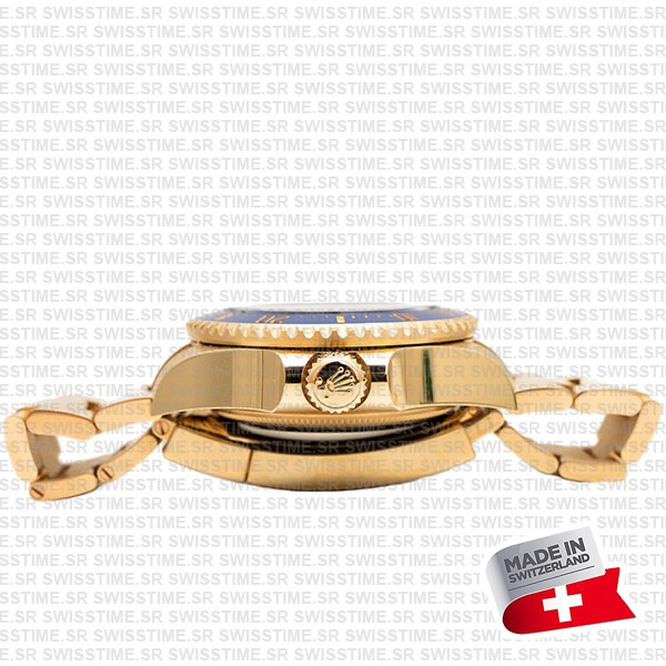 Rolex Deepsea Gold Blue Dial Ceramic Bezel 18k Yellow Gold Wrap 904l Steel 44mm 136668lb Swiss Made Replica Super Clone
