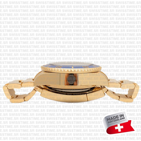 Rolex Deepsea Gold Blue Dial Ceramic Bezel 18k Yellow Gold Wrap 904l Steel 44mm 136668lb Swiss Made Replica Super Clone