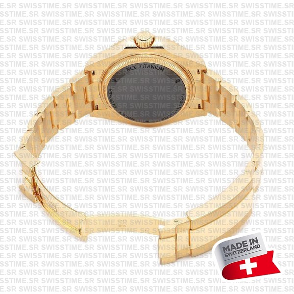 Rolex Deepsea Gold Blue Dial Ceramic Bezel 18k Yellow Gold Wrap 904l Steel 44mm 136668lb Swiss Made Replica Super Clone
