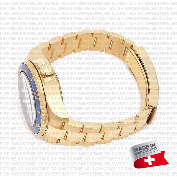 Rolex Deepsea Gold Blue Dial Ceramic Bezel 18k Yellow Gold Wrap 904l Steel 44mm 136668lb Swiss Made Replica Super Clone