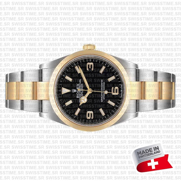 Swiss Replica Rolex Explorer I 36mm 2tone 124273