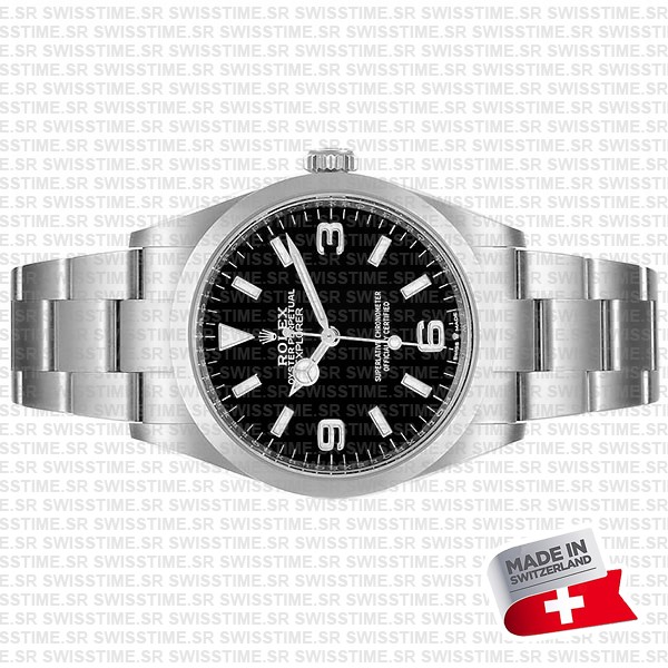 Swiss Replica Rolex Explorer I 36mm Steel 124270
