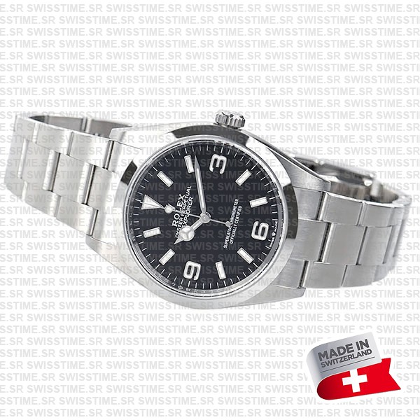 Swiss Replica Rolex Explorer I 36mm Steel 124270