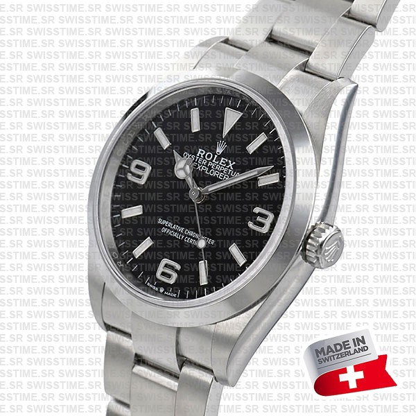 Swiss Replica Rolex Explorer I 36mm Steel 124270