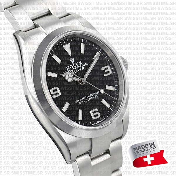 Swiss Replica Rolex Explorer I 36mm Steel 124270