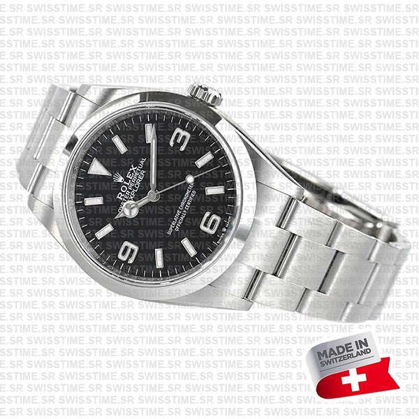 Swiss Replica Rolex Explorer I 36mm Steel 124270
