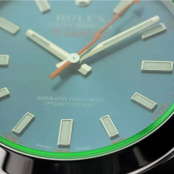 Rolex Milgauss Blue Dial Green Crystal 904l Steel 40mm Ref.116400 Swiss Replica Super Clone