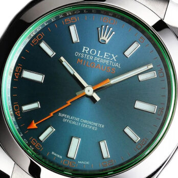 Rolex Milgauss Blue Dial Green Crystal 904l Steel 40mm Ref.116400 Swiss Replica Super Clone