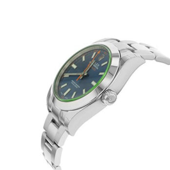 Rolex Milgauss Blue Dial Green Crystal 904l Steel 40mm Ref.116400 Swiss Replica Super Clone