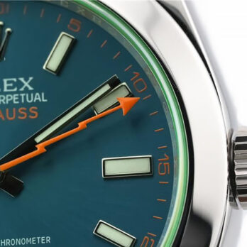 Rolex Milgauss Blue Dial Green Crystal 904l Steel 40mm Ref.116400 Swiss Replica Super Clone