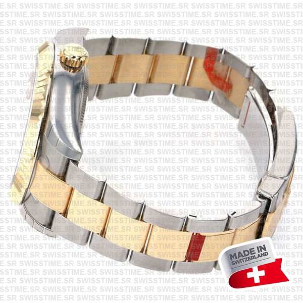 Rolex Sky-dweller 2-tone 18k Yellow Gold Gold Dial Arabic Markers 42mm