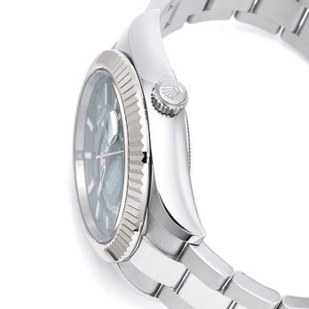 Rolex Sky-dweller Steel / 18k White Gold Green Dial Stick Markers 42mm Ref. 336934 Swiss Replica Super Clone
