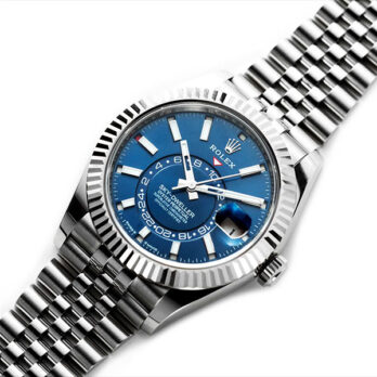 Rolex Sky-dweller 904l Steel 18k White Gold Bezel Blue Dial Jubilee Bracelet 42mm Ref. 326934 Swiss Replica Super Clone