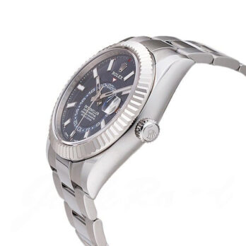 Rolex Sky-dweller Steel / 18k White Gold Blue Dial Stick Markers 42mm