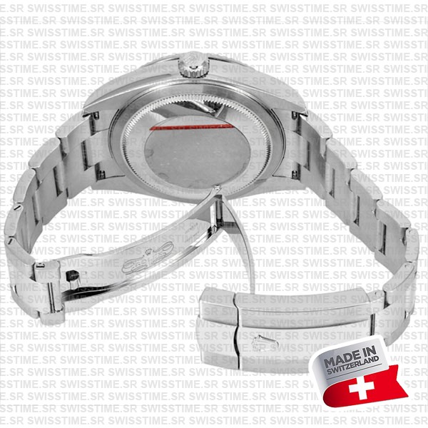 Rolex Sky-dweller Steel / 18k White Gold Blue Dial Stick Markers 42mm
