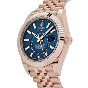 Rolex Sky-dweller 904l Steel 18k Rose Gold Wrap Blue Dial Jubilee Bracelet 42mm Ref. 336935 Swiss Replica Super Clone