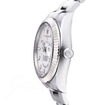 Rolex Sky-dweller Steel / 18k White Gold White Dial Oyster 42mm Ref. 336934 Swiss Replica Super Clone