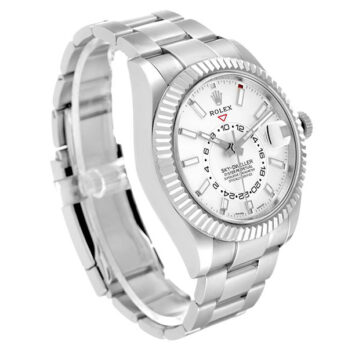 Rolex Sky-dweller Steel / 18k White Gold White Dial Oyster 42mm Ref. 336934 Swiss Replica Super Clone