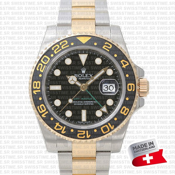 Rolex Gmt Master Ii 2tone Black Ceramic