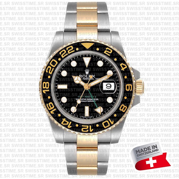 Rolex Gmt Master Ii 2tone Black Ceramic