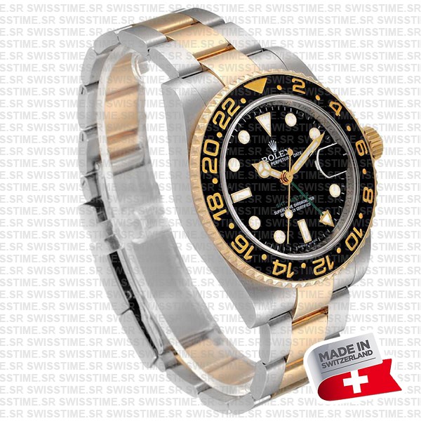 Rolex Gmt Master Ii 2tone Black Ceramic