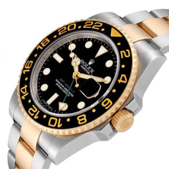 Rolex Gmt Master Ii 2tone Black Ceramic