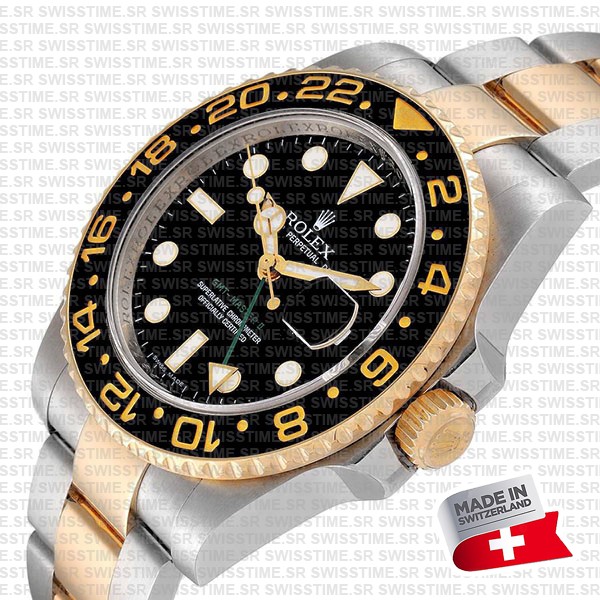 Rolex Gmt Master Ii 2tone Black Ceramic