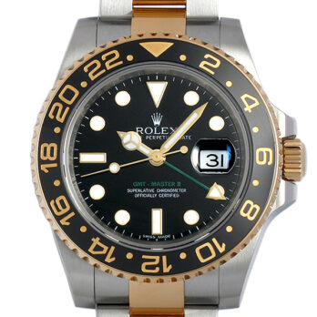 Rolex Gmt Master Ii 2tone Black Ceramic