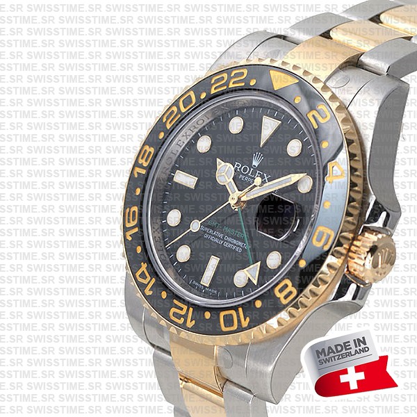Rolex Gmt Master Ii 2tone Black Ceramic