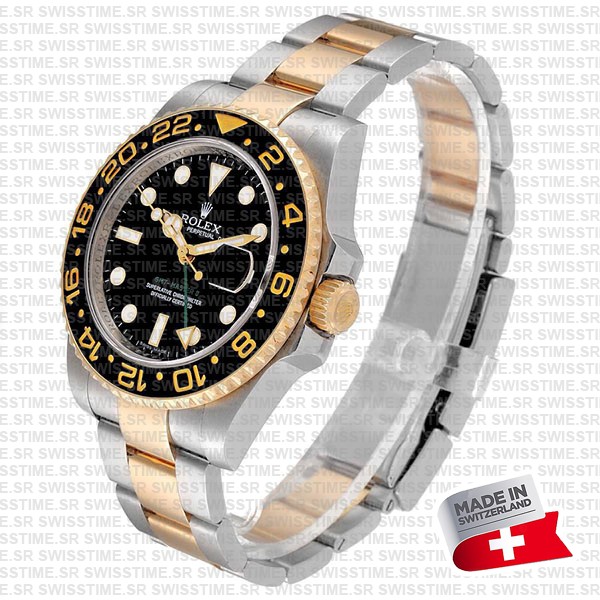 Rolex Gmt Master Ii 2tone Black Ceramic