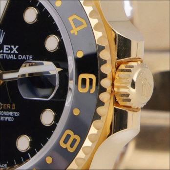 Rolex Gmt-master Ii Jubilee 18k Yellow Gold Black Dial Ceramic Bezel 40mm Swiss Made Replica Superclone Watch Ref.126718grnr